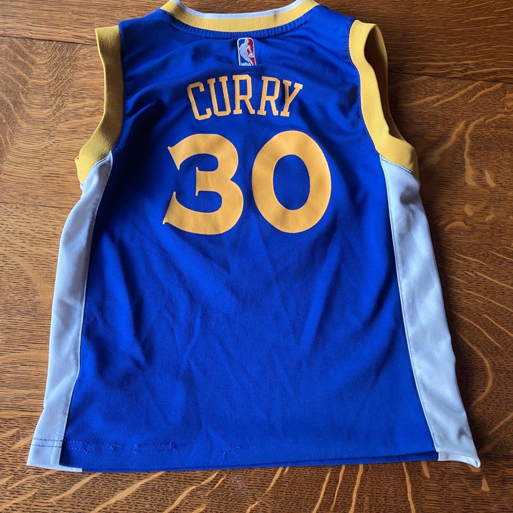Adidas Kids Basketball Jersey Steph Curry 30 - Blue & Gold